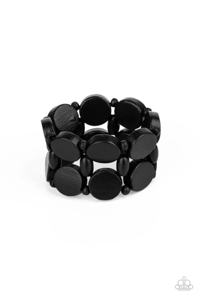 Paparazzi Bracelet ~ Beach Bravado - Black