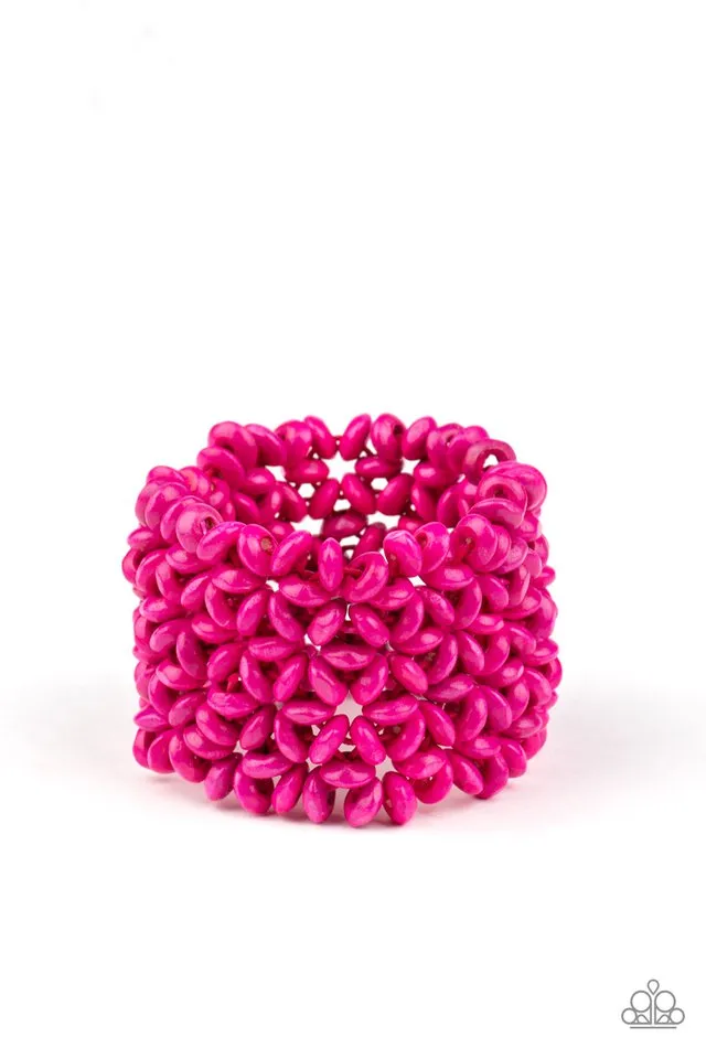 Paparazzi Bracelet ~ Island Expression - Pink