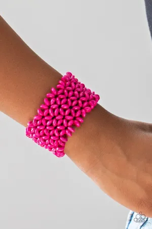 Paparazzi Bracelet ~ Island Expression - Pink