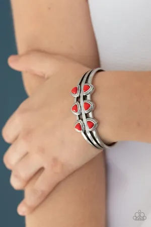 Paparazzi Bracelet ~ Tribal Triad - Red