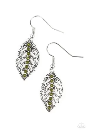 Paparazzi Earring ~ Doesnt Fall Far From The Tree - Green