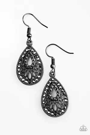 Paparazzi Earring ~ Radiant Revelry - Black