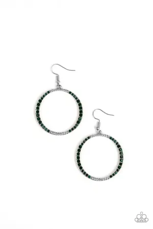 Paparazzi Earring ~ Risky Ritz - Green