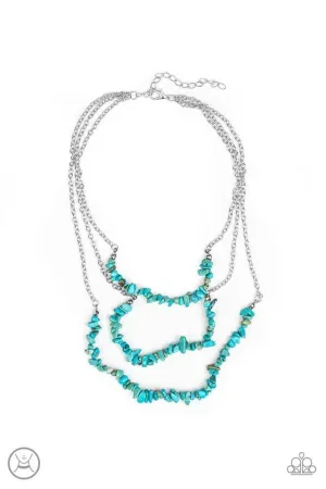 Paparazzi Necklace ~ Eco Goddess - Blue