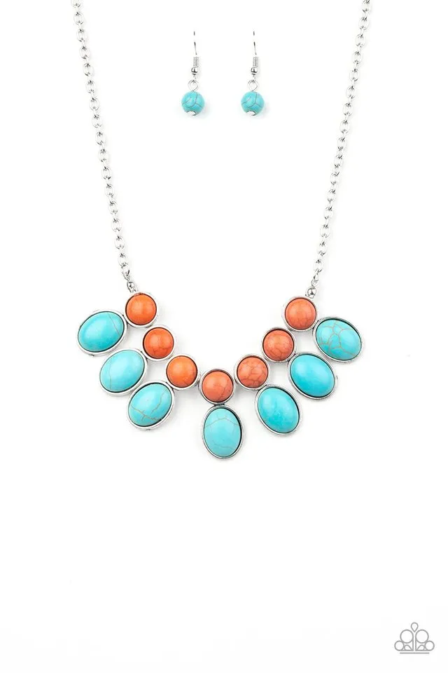 Paparazzi Necklace ~ Environmental Impact - Blue