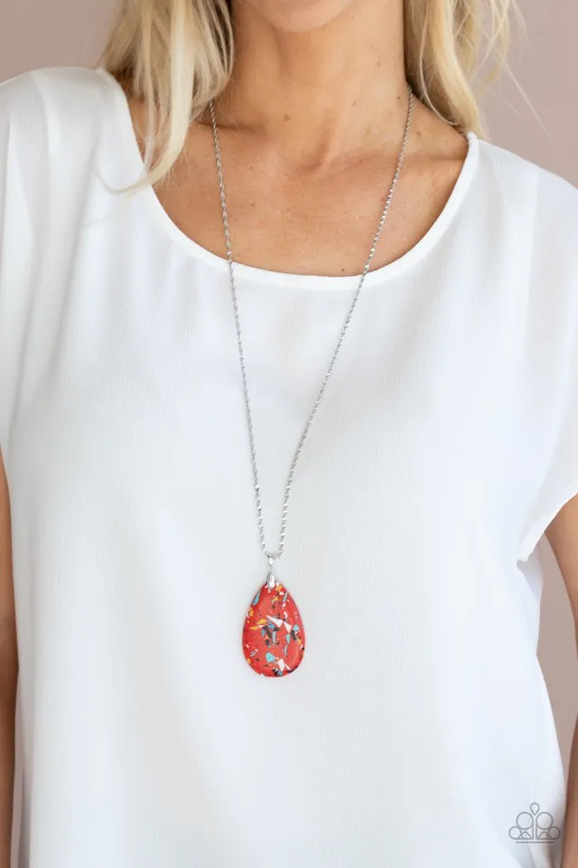 Paparazzi Necklace ~ Extra Elemental - Red