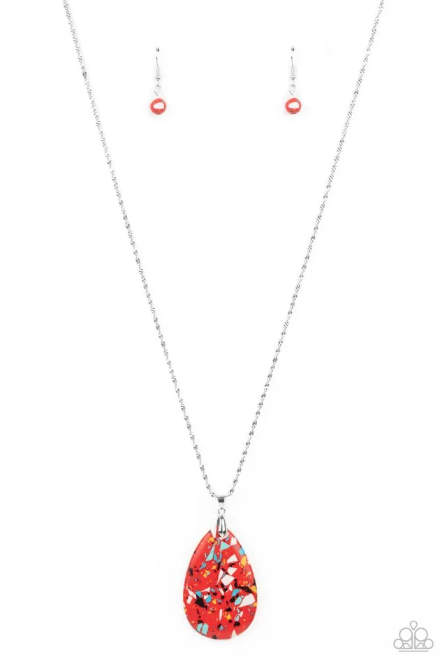 Paparazzi Necklace ~ Extra Elemental - Red