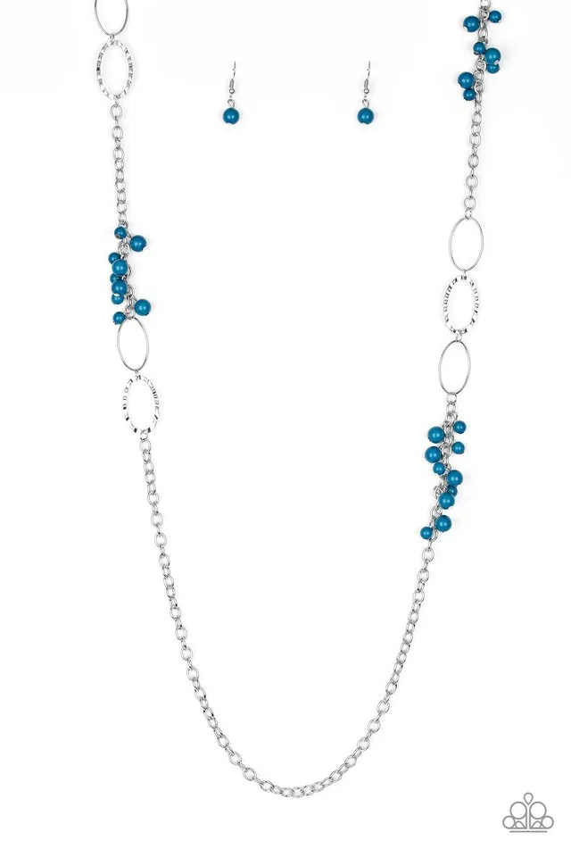 Paparazzi Necklace ~ Flirty Foxtrot - Blue