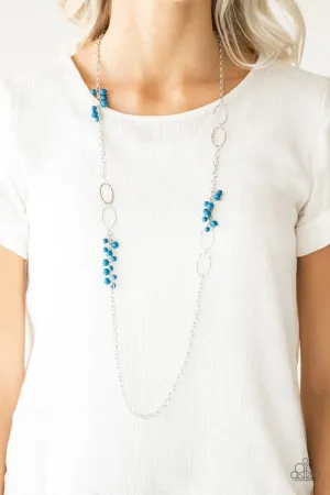 Paparazzi Necklace ~ Flirty Foxtrot - Blue