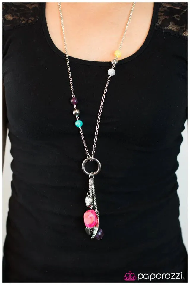 Paparazzi Necklace ~ Hanging By a Moment - Multi