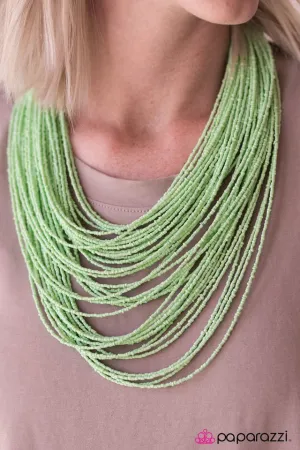 Paparazzi Necklace ~ Ice Storm - Green