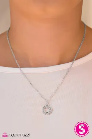 Paparazzi Necklace ~ Shimmer Like Nobodys Watching - White