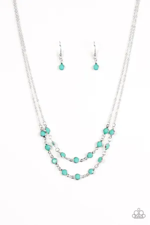 Paparazzi Necklace ~ Summer Girl - Green