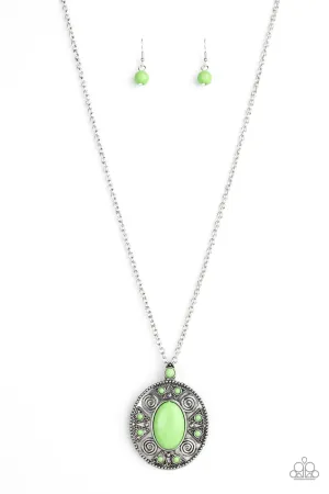 Paparazzi Necklace ~ Sunset Sensation - Green