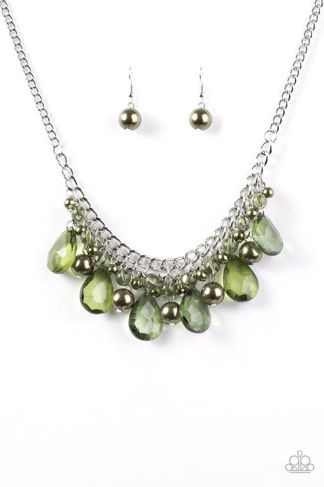 Paparazzi Necklace ~ Twinkly Typhoon - Green