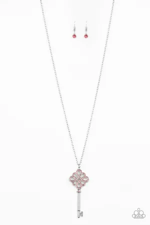 Paparazzi Necklace ~ Unlocked - Pink