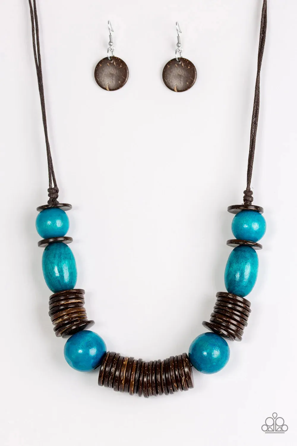 Paparazzi Necklace ~ You Better BELIZE It! - Blue