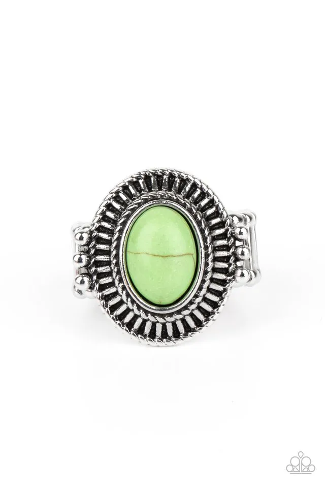 Paparazzi Ring ~ BADLANDS To The Bone - Green