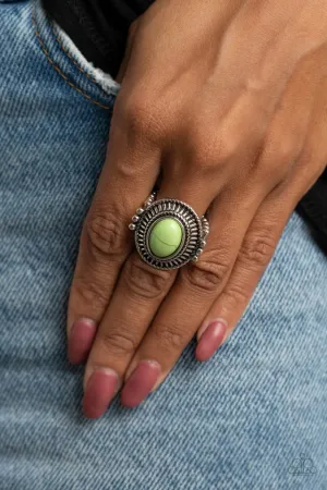 Paparazzi Ring ~ BADLANDS To The Bone - Green