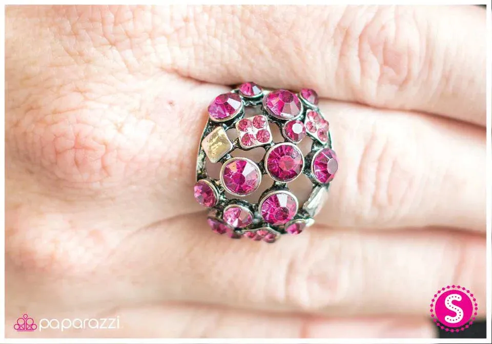 Paparazzi Ring ~ Fuchsia Invasion - Pink