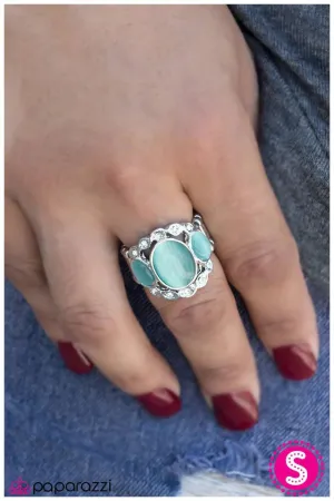 Paparazzi Ring ~ Ice Ice Baby- Blue