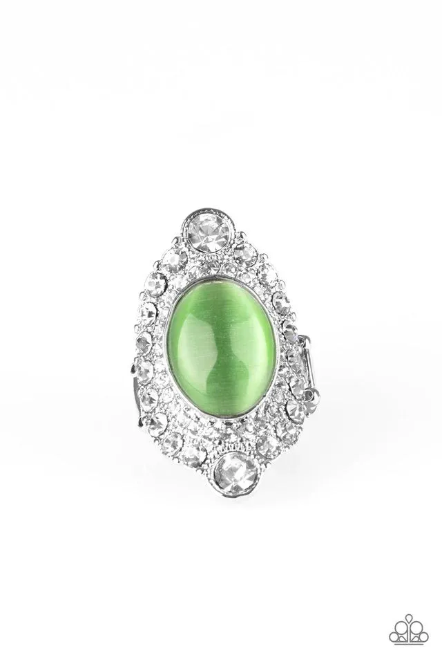 Paparazzi Ring ~ Riviera Royalty - Green