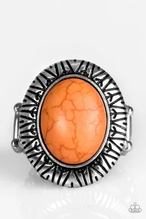 Paparazzi Ring ~ Surfin Sand Dunes - Orange