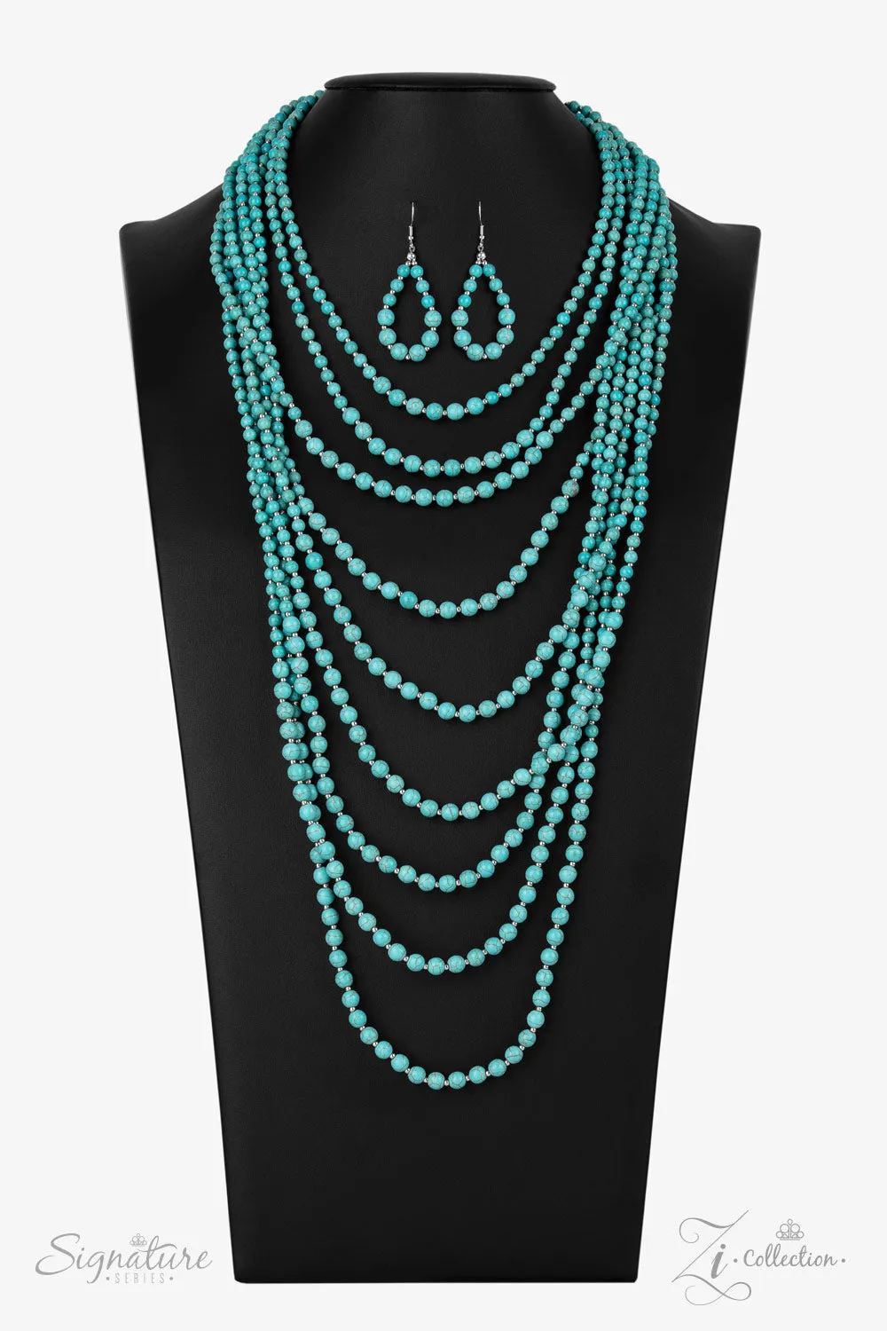 Paparazzi The Hilary 2021 Zi Collection Turquoise Necklace