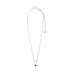 Pilgrim - ACT Necklace 2-in-1 - Silver / Black