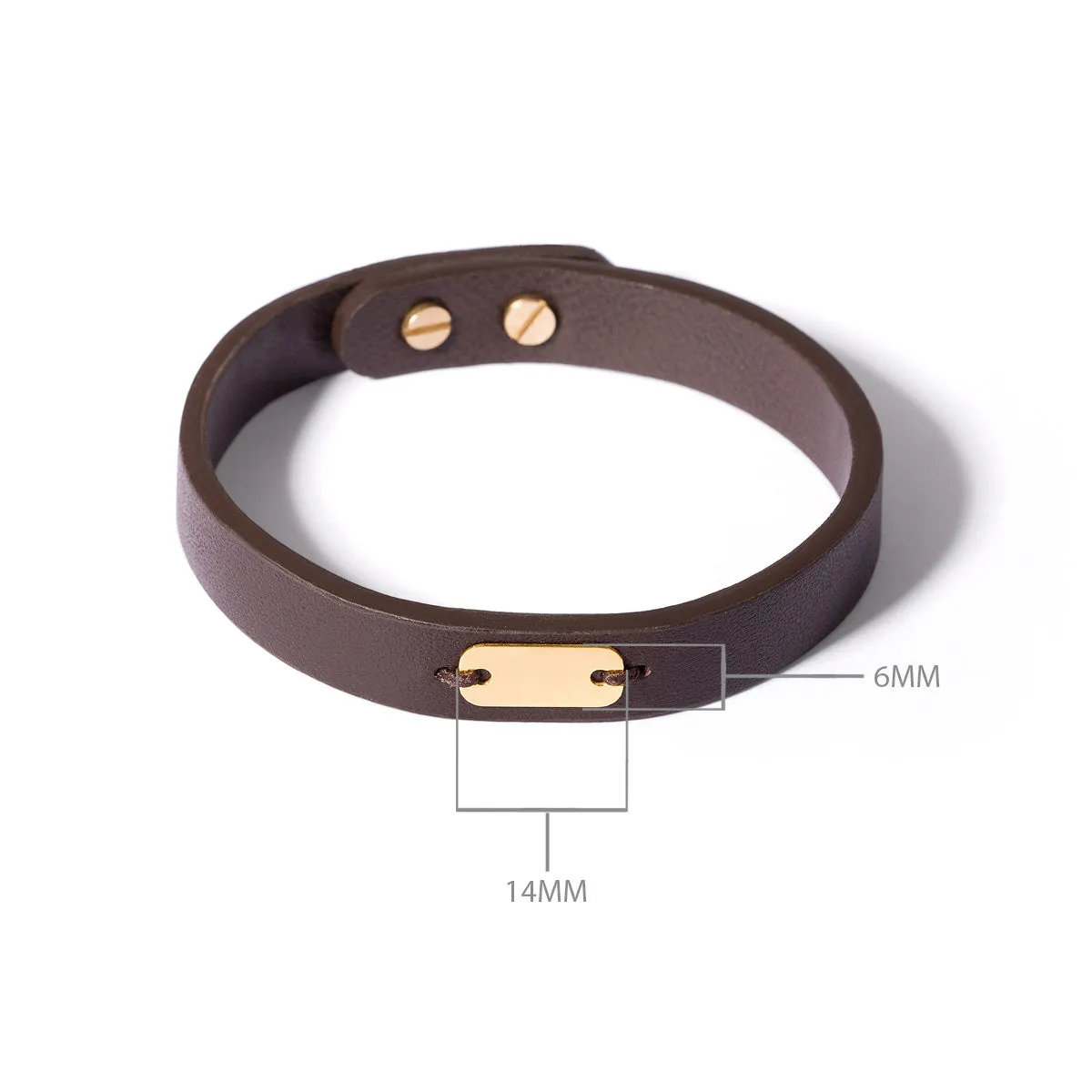 Plate Leather Bracelet