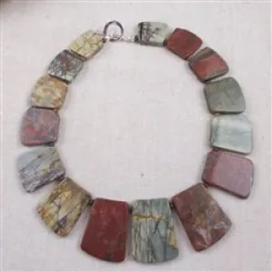 Red Creek Jasper Statement Collar Necklace