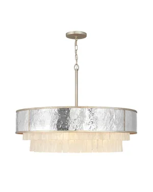 Reverie Large Drum Chandelier in Champagne Gold