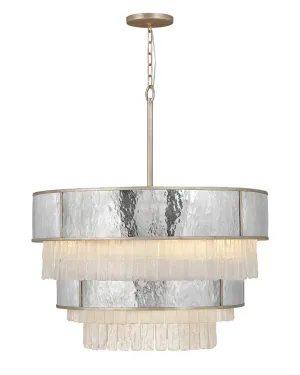 Reverie Large Multi Tier Chandelier in Champagne Gold