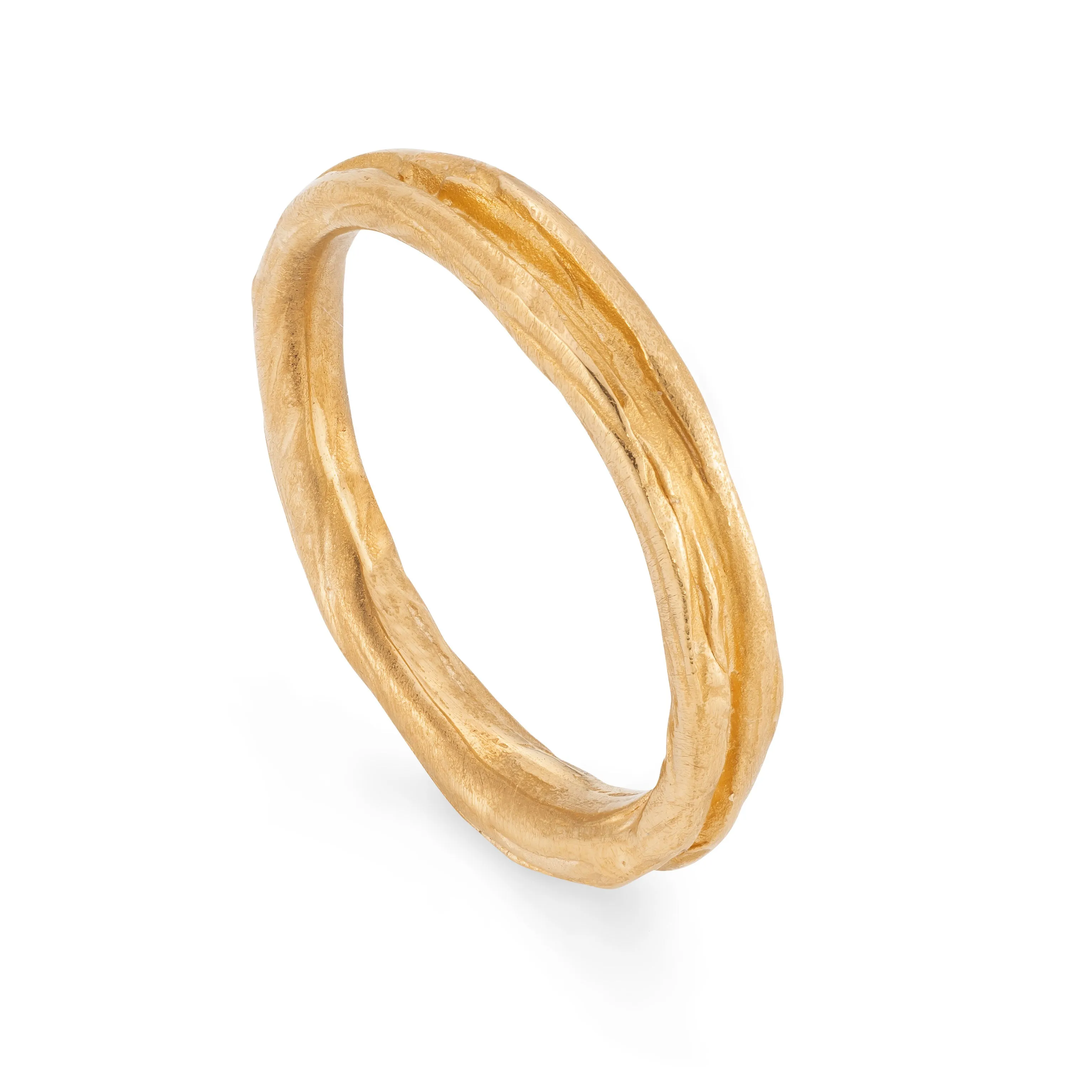 Ripple Fine Ring 22ct Gold