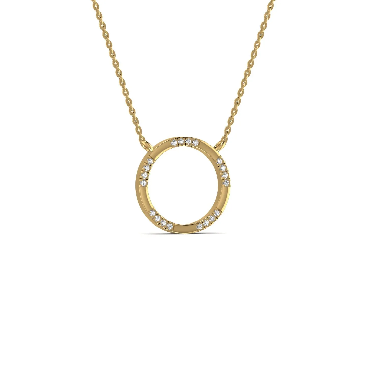 Round Silver 925 Pendant Necklace