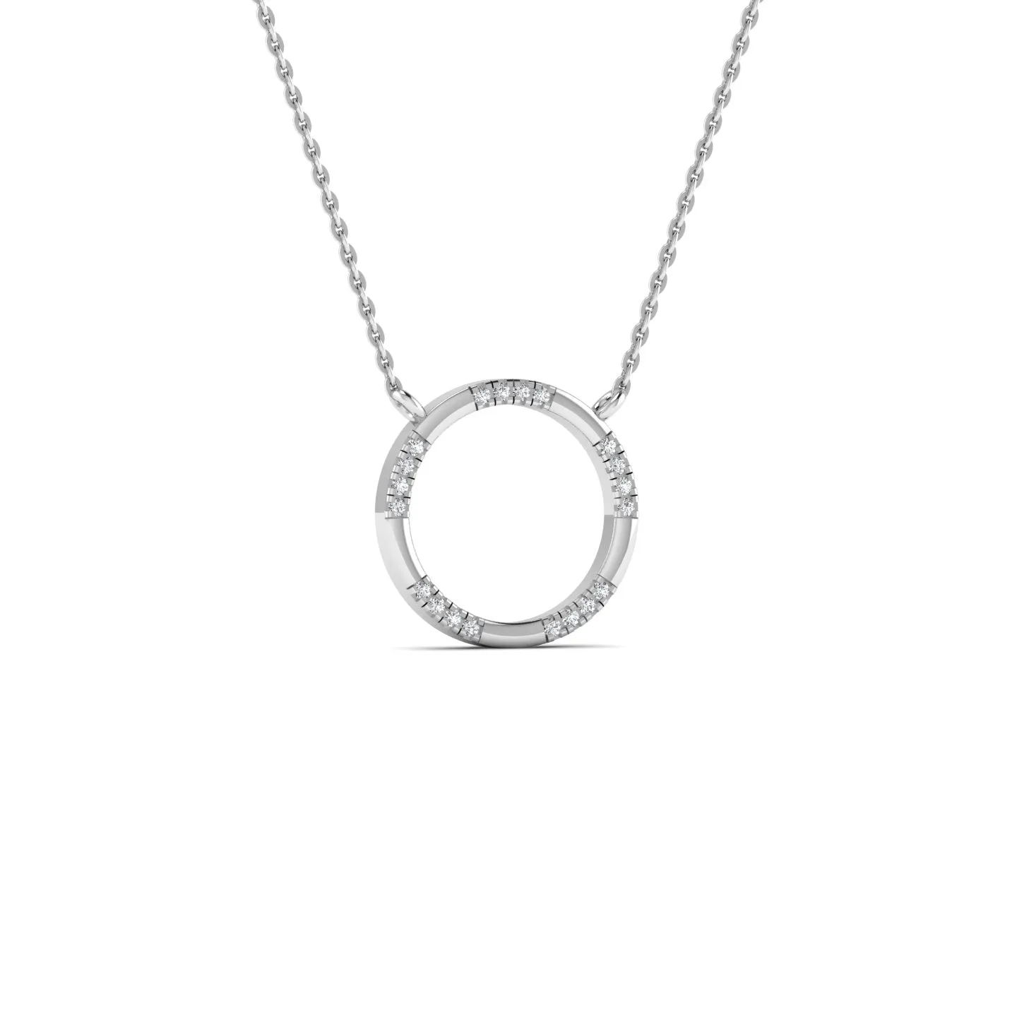 Round Silver 925 Pendant Necklace