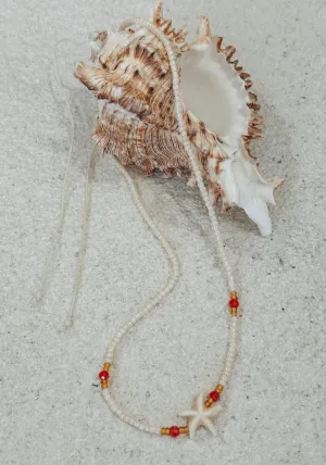 Sea Stars Necklace - Coral