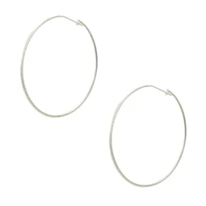 Sheila Fajl Lisa Featherweight Hoop Earrings in Silver