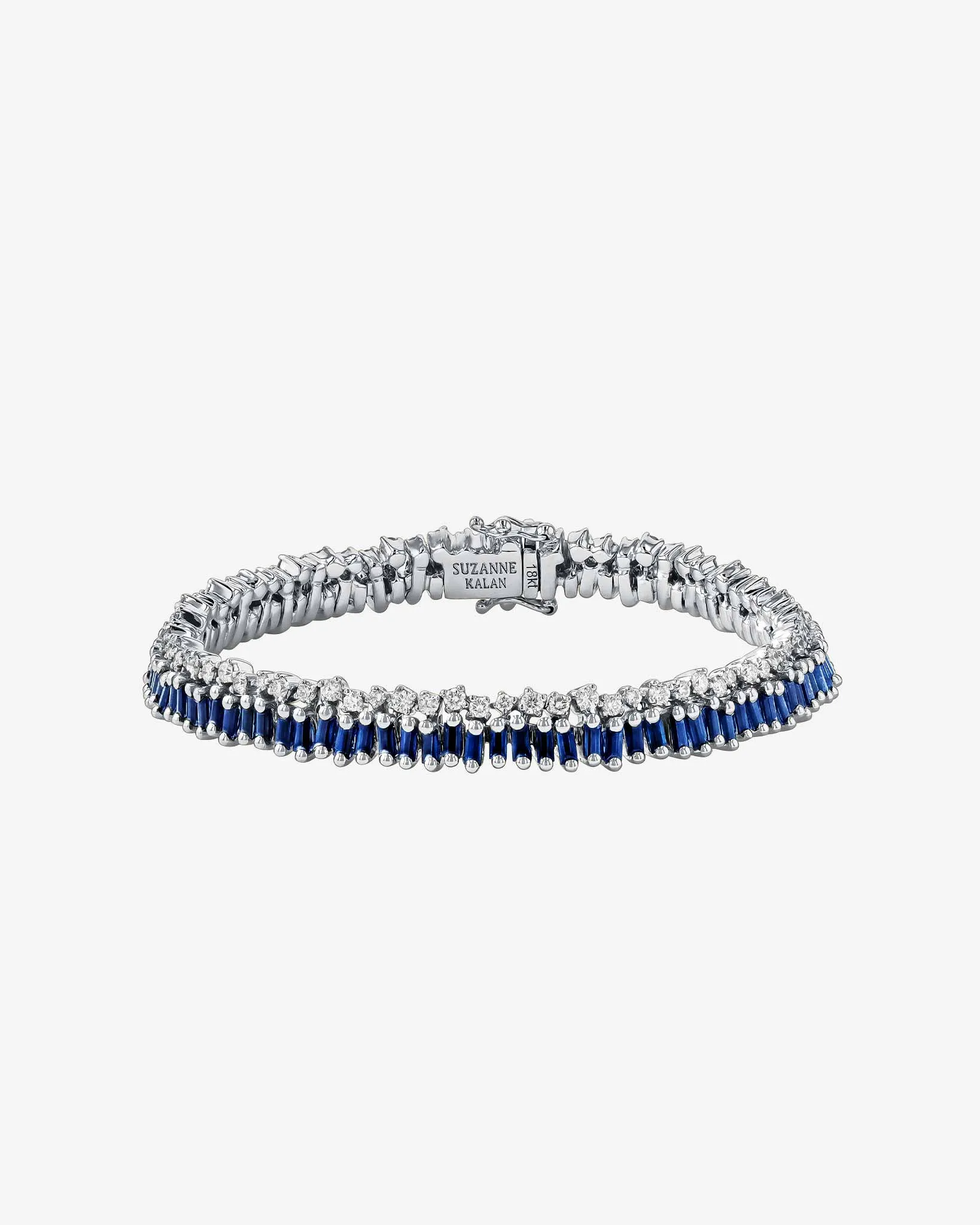 Short Stack Dark Blue Sapphire Tennis Bracelet