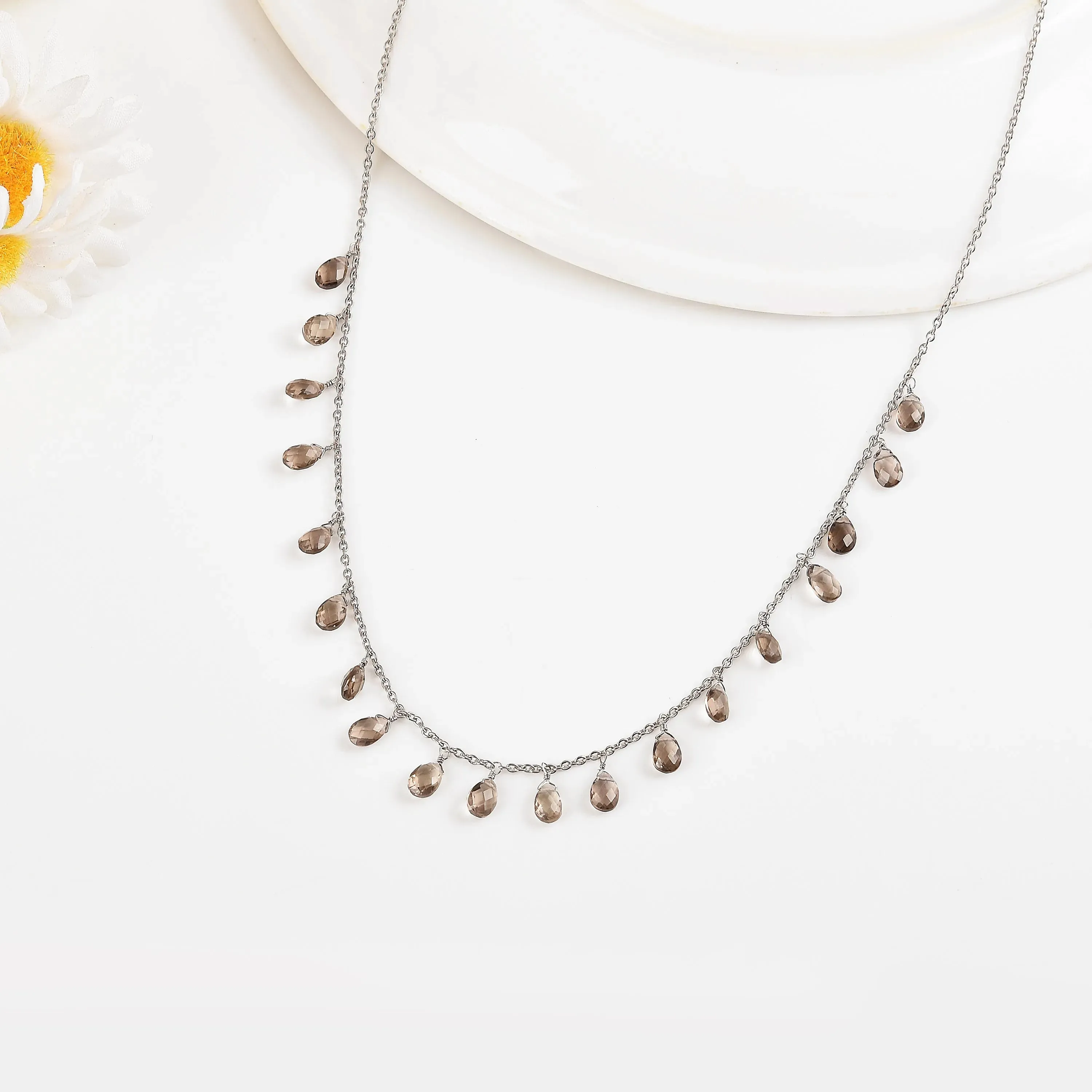 Smoky Quartz Layered Necklace