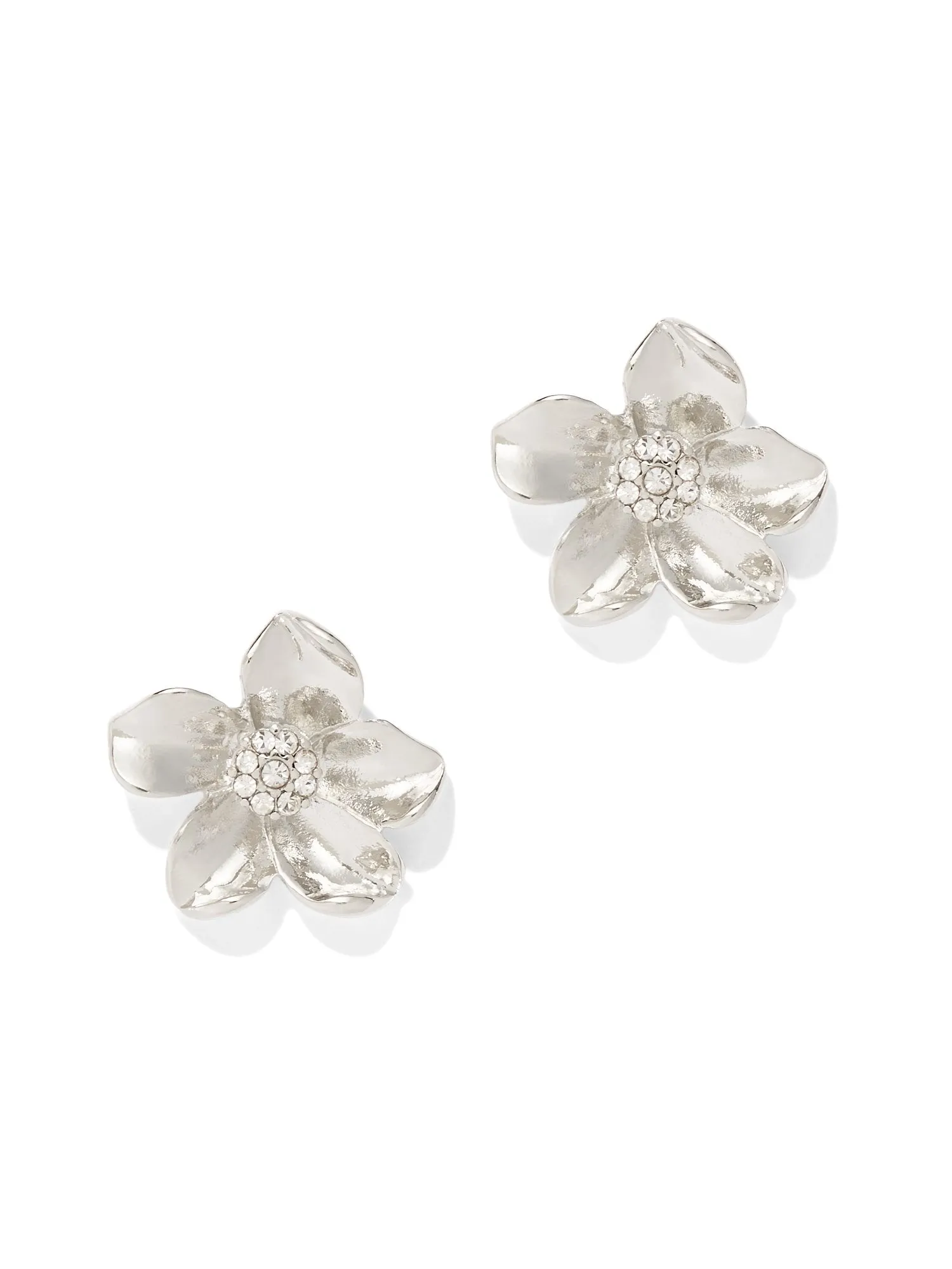 Sparkling Floral Post Earring