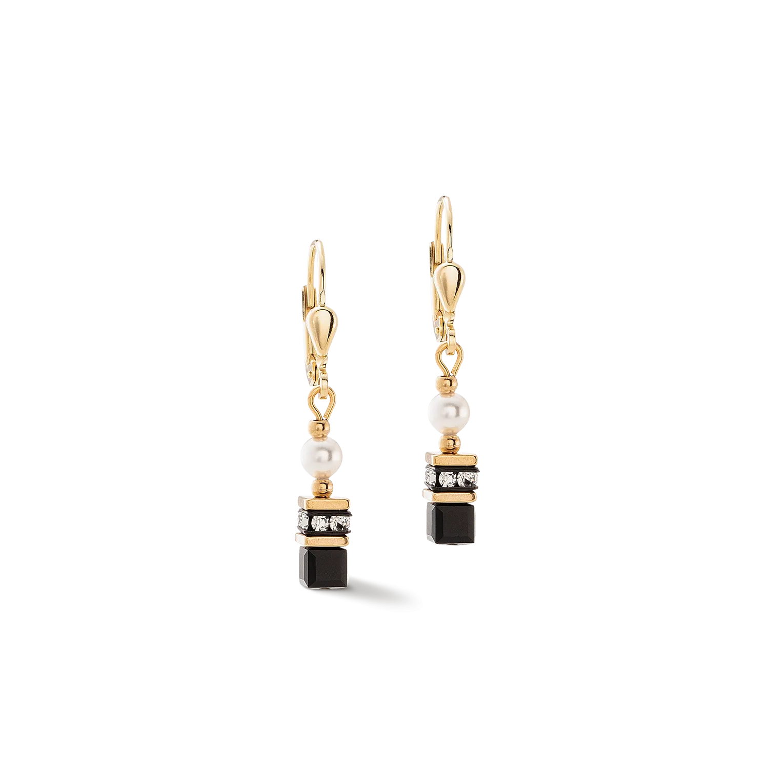 Sparkling Princess earrings gold-black