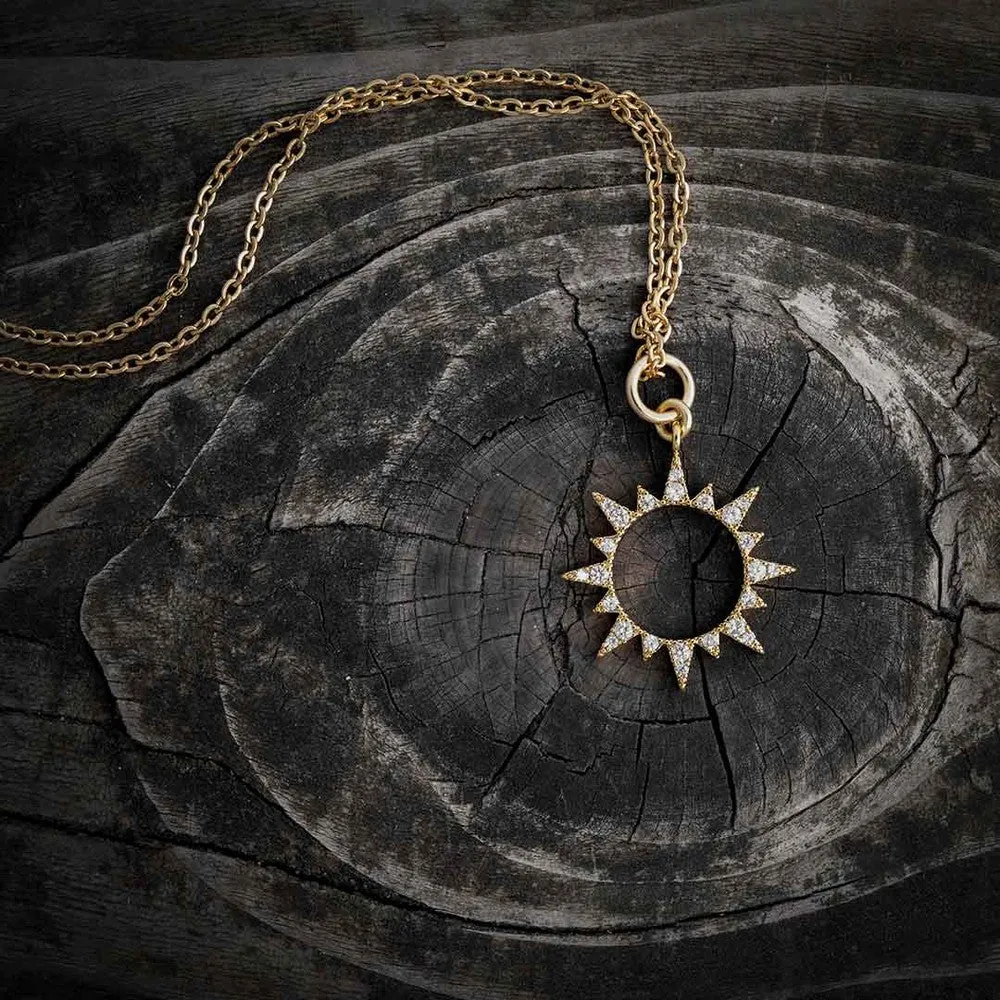 Sparkling Total Solar Eclipse Necklace