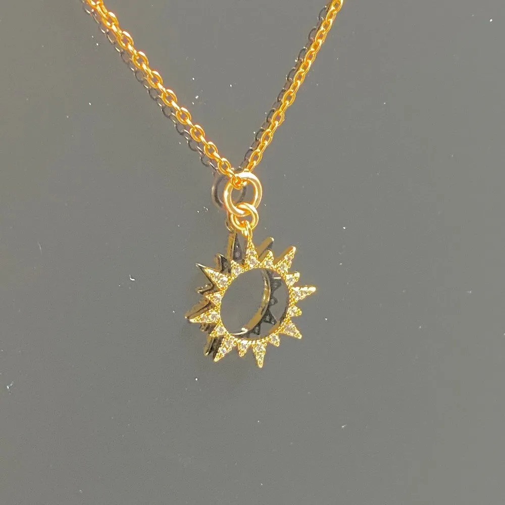 Sparkling Total Solar Eclipse Necklace