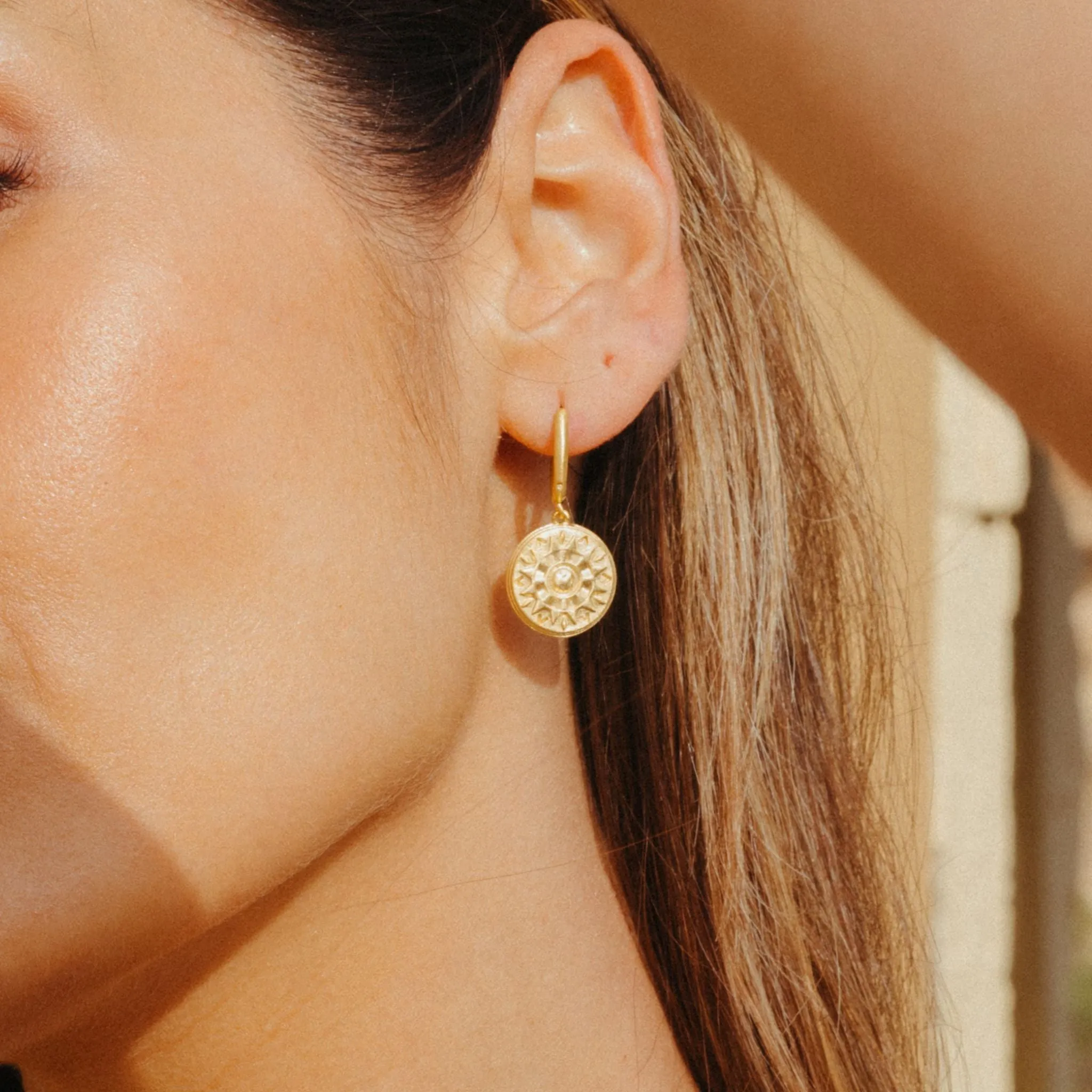 Spirit Of Sun Earrings Gold