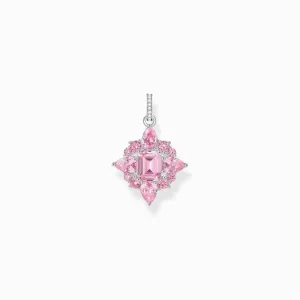 Thomas Sabo Silver Pendant with Pink Zirconia Stones