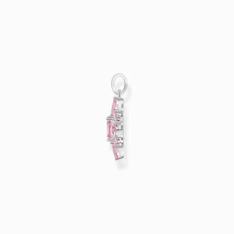 Thomas Sabo Silver Pendant with Pink Zirconia Stones