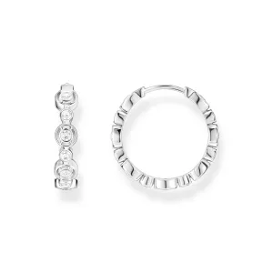 Thomas Sabo Sterling Silver Sparkling Circles CZ Circles Hoop Earrings