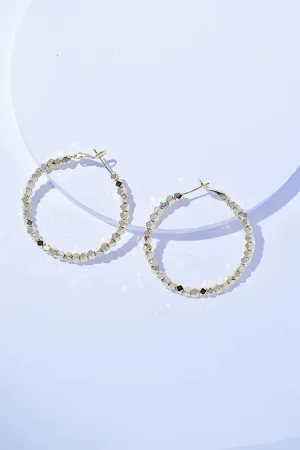 Timeless Alloy Hoop Earrings - Elegant and Lightweight