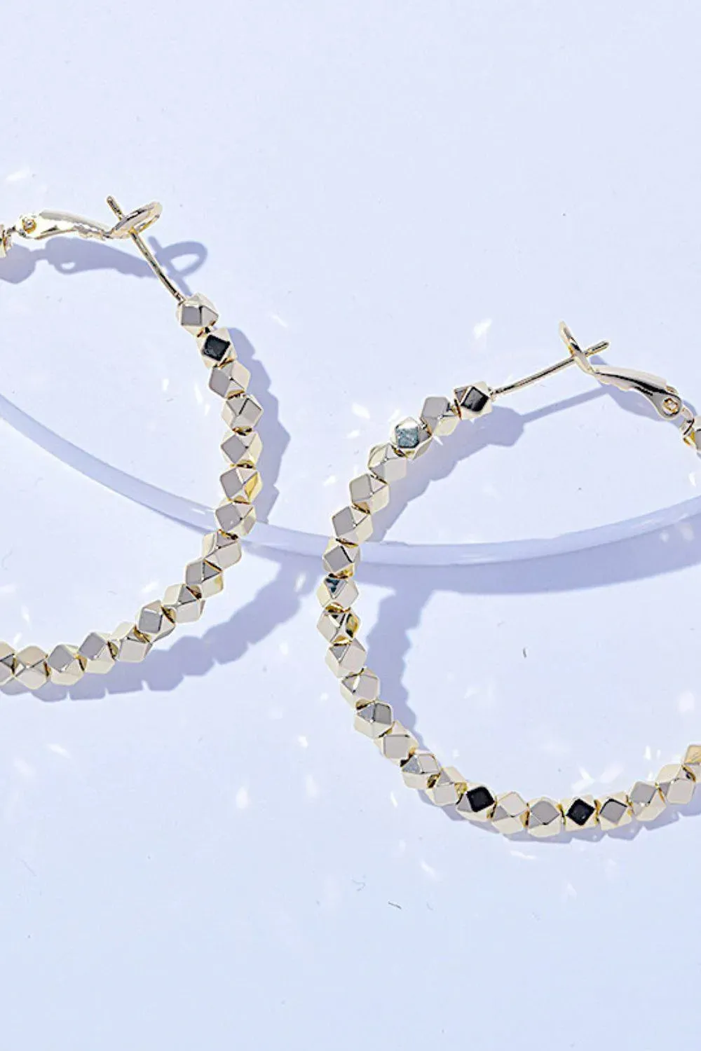 Timeless Alloy Hoop Earrings - Elegant and Lightweight